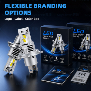Bombilla LED para Faros Delanteros de Coche, Lámpara LED C6 H1 H4 H7 H11 9005 9006 36W 6000LM 6000k COB, Luz Blanca, Aluminio de Aviación, 12V - Product Image 4
