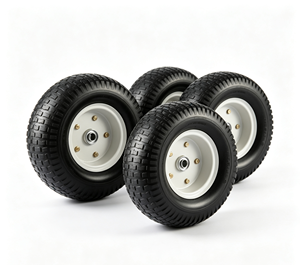 Roues pivotantes 13 x 5.00-6, roue en mousse PU à bande de roulement solide, polyuréthane 13 pouces - Product Image 1