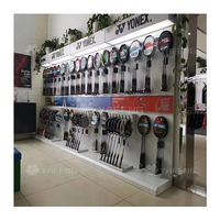 Vitrine de magasin de sport de luxe conçue sur mesure meubles en vente chaude pour centre commercial vitrine intérieure pour chaussures de sport
