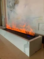 Perapian Listrik Digital Uap Air 3D LED Efek Suara Api Dinamis Kontrol Aplikasi TUYA Penggunaan Rumah Tangga Hotel Kelas Cepat