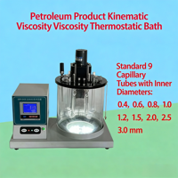 Viscosímetro Cinemático para Productos Petroleros SYD-265B/C/D - Medidor de Viscosidad Cinemática con 9 Tubos Capilares