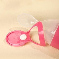 Groothandel Siliconen Baby Fruit Feeder Set Baby Lepel Feeder Groente Fruit Nibbler Zacht Siliconen Baby Voeding Set