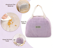 Sac à déjeuner isotherme grande capacité DICHOS, sac à main portable, pour le travail, l'école, les repas à emporter
