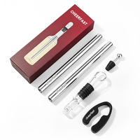 Kit de refroidissement pour bouteilles de vin Cheerfast, accessoires pratiques pour le vin avec verseur et aérateur pour la maison, le bar, les fêtes et les dîners