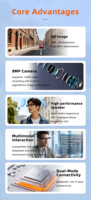 Occhiali Smart AI a Mezza Montatura con Video HD 8MP 1200P, Doppio Microfono ENC, 7 Ore di Riproduzione Musicale, Bluetooth 5.3, Anti-Vibrazione, Open Ear per Ciclismo