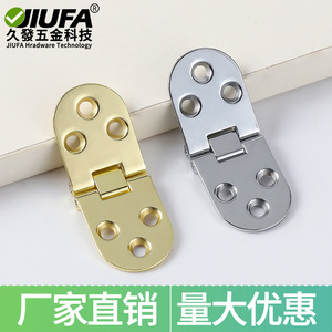 Bisagra invisible Jiufa de aleación de zinc en oro y plata para puertas plegables, herrajes para gabinetes, bisagra oculta de 180 grados - Product Image 4