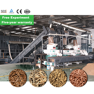 250 kg/H Línea de producción de pellets de madera de biomasa Línea de producción de pellets de biomasa Uso Secador rotatorio - Product Image 5