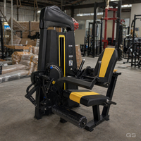 Appareil professionnel de musculation à charges réglables pour l'extension des jambes assis, idéal pour l'exercice des quadriceps