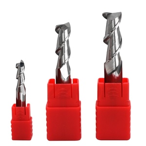 Fresa de acero de tungsteno con recubrimiento de aleación para CNC de aluminio, HRC55, 2 filos, para madera - Product Image 1