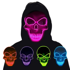 Halloween Horreur LED Lumière Froide <span class=keywords><strong>Cosplay</strong></span> Masque Lumineux Décoration de Fête d'Anniversaire en <span class=keywords><strong>EVA</strong></span> - Product Image 1