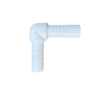 Raccord coudé rapide en L de 1/4 po pour système d'eau, connecteur à pousser pour tuyau, adaptateur de couplage pour système de filtration RO et plomberie