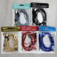 Alta calidad Premium 3 en 1 Nylon Braid USB C tipo C cable de datos 3A Cable de carga rápida para Iphone tipo C Cable de cargador Android
