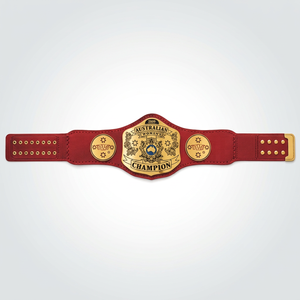 Ceinture de champion de lutte ultime - Vente en gros d'usine, ceinture de championnat de lutte personnalisée avec sangle en cuir véritable - Product Image 1