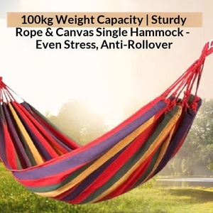 Hikeon <span class=keywords><strong>Hamac</strong></span> en toile robuste pour 1 à 2 personnes, capacité de 400 kg, tendance, pour adultes, camping en plein air, vente en gros à <span class=keywords><strong>prix</strong></span> réduit - Product Image 1