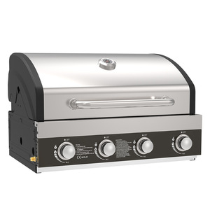 เตาบาร์บีคิวแก๊สสแตนเลสแบบฝังในเคาน์เตอร์ พร้อมเตาอบ ย่าง<span class=keywords><strong>ปลา</strong></span> ปิ้งย่างไร้ควัน ป้องกันสนิม 4 หัวเตา - Product Image 2