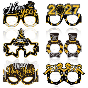 Lunettes de fête du Nouvel An 2027 - 6 pièces - Cadres en papier - Joyeux Nouvel An - Cadeaux de fête - Célébrations - Product Image 5