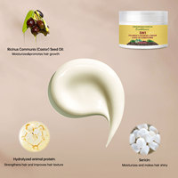 Lotion sans rinçage à l'huile de ricin de Jamaïque 120ml OEM Marque Privée Anti-frisottis Végétalien Hydratant Réparateur des pointes fourchues Nourrissant