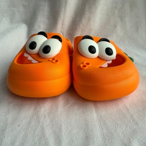 รองเท้าแตะการ์ตูนรูปแครอทสำหรับผู้หญิง พื้นรองเท้ากันลื่น PVC พื้นรองเท้า EVA ใส่ได้ทุกฤดู ใส่ในบ้าน ไซส์ 18-35 - Product Image 4