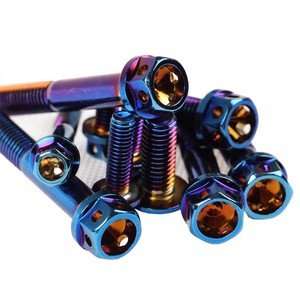 สก<span class=keywords><strong>ร</strong></span>ูไทเทเนียม M5x8 <span class=keywords><strong>10</strong></span> 12 15 18 20 25 30 35 40 45 50 มม. เก<span class=keywords><strong>ร</strong></span>ด 5 สก<span class=keywords><strong>ร</strong></span>ูไทเทเนียม Ti สำหรับจักรยานยนต์ - Product Image 2