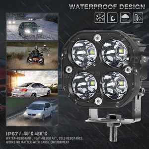 Luces de Circulación Diurna de 3 Pulgadas para Motocicleta, Barra LED, Faros Antiniebla, Focos, Luces DRL, Lámparas para Autos, Niva, Lada 4x4, Todoterreno, ATV - Product Image 4