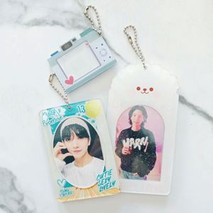 DIY Zimi Credit Card Photo Frame Photocard Holder Keyring with Koearn Stars Design - Product Image 3