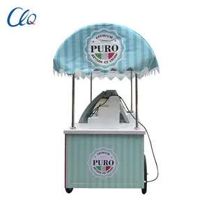 Phong Cách Mới Gelato Hiển Thị Ice Cream Bike Showcase Tủ Đông Giỏ Hàng Với Tủ Đông