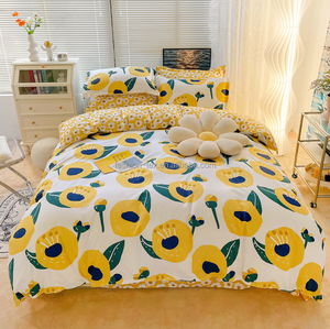 Mignon doux ours imprimé en gros Chine fabrication housse de <span class=keywords><strong>couette</strong></span> drap de lit <span class=keywords><strong>pas</strong></span> <span class=keywords><strong>cher</strong></span> linge de lit ensemble de literie couverture de literie - Product Image 4