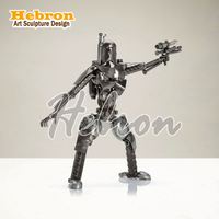 Portavelas de Metal Negro de Alta Calidad con Diseño de Elefante y Buda, para Decoración de Escritorio, Estilo Zen