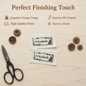 Étiquettes tissées personnalisées par le fabricant, étiquettes de marque pour vêtements Soft-Care, étiquettes tissées en satin de polyester, en rouleau - Product Image 2