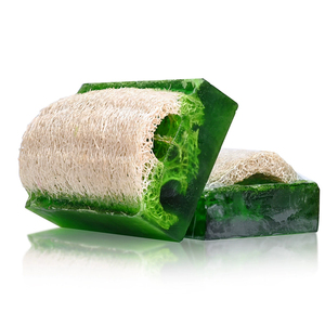 OEM Aloe Vera Natural Plant Loofah Bath <b>Soap</b> Bar Exfoliating and Moisturizing Cleaning Handmade Body <b>Soap</b> Perfect for Skin Care - Product Image 3