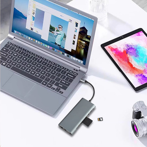 Type <b>C</b> 11 In 1 <b>Hub</b> Aluminum Alloy With Hdmi 2.0 Lan Port Sd Card Reader For Macbook Laptop - Product Image 3