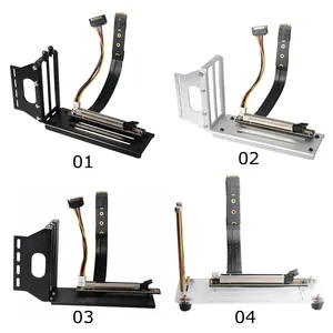 Soporte Vertical para tarjeta gráfica PCIe x16, GPU, M.2, NVMe, m-key a PCI-E 3,0, 16x, Cable de extensión de adaptador elevador, 10 ~ 100CM