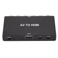 1080P çift AV HDMI dönüştürücü desteği PAL NTSC3.58 NTSC4.43 SECAM PAL/PAL/N standart TV formatı girişini