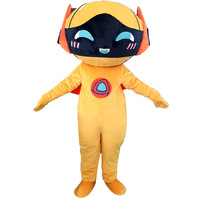 Costume de mascotte adulte réaliste, robot géant à LED pour spectacle, hauteur 2,8 m, certifié CE, tissu doux, 1 pièce MOQ, personnalisable