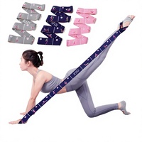 Bande de Résistance Élargie pour Yoga, Sangle d'Étirement des Jambes, Corde de Traction pour l'Étirement du Dos et des Épaules, Bande d'Exercice Unisexe