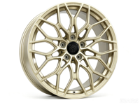 Jantes en alliage forgé sur mesure 1 pièce en satin doré, à rayons multiples en Y, 18, 19, 20, 21 pouces, 5x112, 5x114.3, 5x120 pour voiture de sport