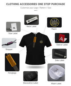 Этикетки для одежды на заказ, роскошная одежда на заказ, одежда, хлопчатобумажная тканая этикетка для шеи/ - Product Image 6