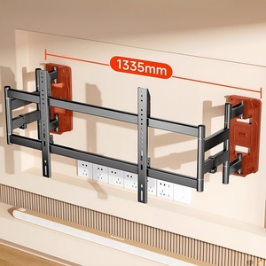Nouveauté <span class=keywords><strong>Support</strong></span> <span class=keywords><strong>mural</strong></span> extensible <span class=keywords><strong>pour</strong></span> téléviseur fin, <span class=keywords><strong>support</strong></span> pliable <span class=keywords><strong>pour</strong></span> écrans incurvés/plats - Product Image 3