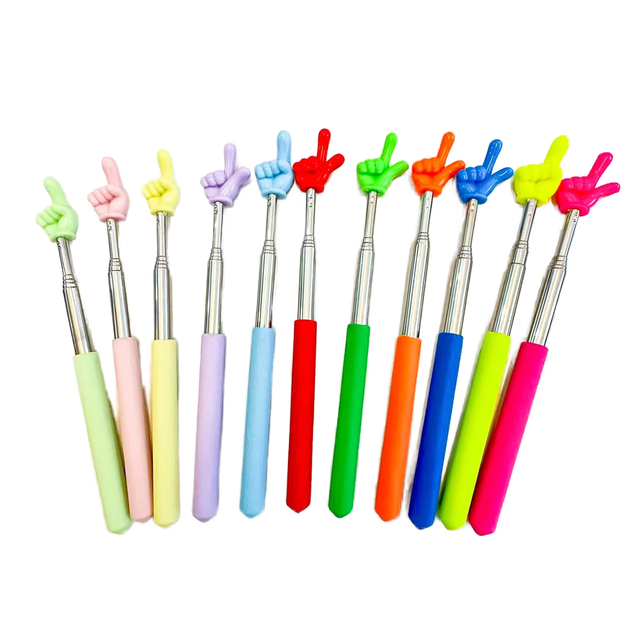 Telescopic Finger Reading Stick Teaching Students Learn to Read Finger Aid Early Education Command Stick