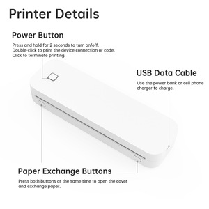 Thermal Printer <b>A4</b> Wireless Inkless For Home Office <b>Label</b> Printing With IOS Android Mac Windows Support - Product Image 4
