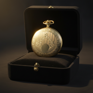 Reloj de Bolsillo Retro Antiguo para Hombre, Reloj Dorado con Números Árabes Luminosos, Movimiento de Cuarzo, Colgante, Regalo de Navidad - Product Image 2