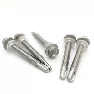 Tornillos de brida hexagonal exterior de acero inoxidable M5.5 de fábrica Bibo Yaente - Fijaciones autorroscantes de cola de milano autoperforantes métricas - Product Image 1
