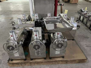 Máquina trituradora de carne procesador de alimentos comercial máquina de carne precio <span class=keywords><strong>volante</strong></span> engranaje picadora de carne - Product Image 5