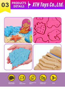 Nouveaux trésors de sirène jouer du sable bricolage espace magique sable avec des <span class=keywords><strong>animaux</strong></span> marins moule accessoires sable sensoriel activité jouets pour enfants - Product Image 2