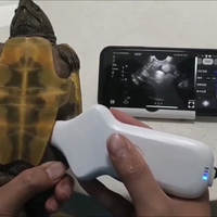 Sonde d'échographie sans fil 3-en-1 avec modes convexe/linéaire/transvaginal pour usage humain et vétérinaire – Scanner d'échographie sans fil