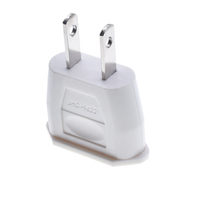 Adaptateur de prise UE vers US, rond vers plat, 2 broches, petit convertisseur pour rasoir, lampe, connecteur 6A 250V, 9622-1, certificat CE