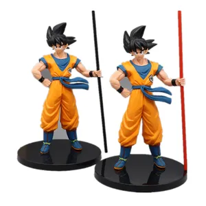 22CM Dragon Black Hair Action Figures 20th Anniversary Goodbye Son Goku Anime Figure PVC Toys Figurine
