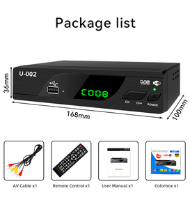 Décodeur TDT U-002 DC-002 avec WiFi, décodeur TDT DVB-T2, décodeur Full HD 1080P, décodeur Dvbt2 - Product Image 1