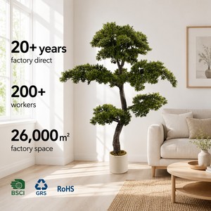 JWT4221 Albero di <span class=keywords><strong>Cipresso</strong></span> Artificiale Smontabile Salvaspazio, Resistente ai Raggi UV, Altamente Realistico per Decorazioni Paesaggistiche Esterne - Product Image 2