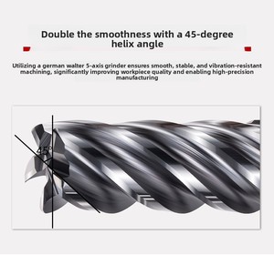 HRC65 SUS-4F Tungsten Carbide ALTin Coated Flat End Milling Cutter with 10mm <strong>Cutting</strong> Edge <strong>CNC</strong> Center - Product Image 4